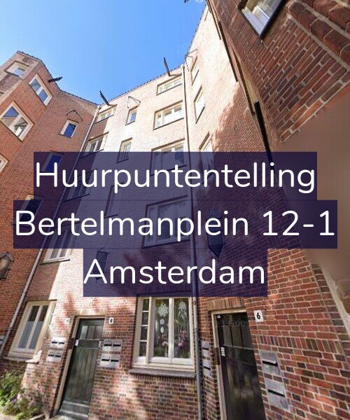 Foto gevel Huurpuntentelling voor Bertelmanplein 12-1, Amsterdam