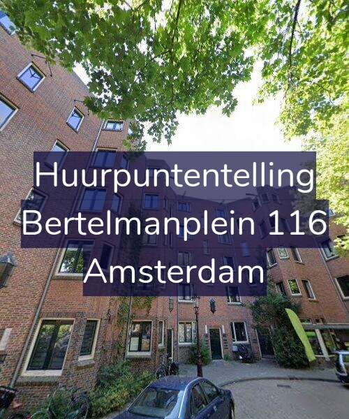 Foto gevel Huurpuntentelling voor Bertelmanplein 116, Amsterdam
