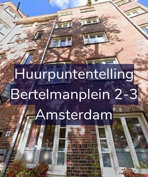 Foto gevel Huurpuntentelling voor Bertelmanplein 2-3, Amsterdam