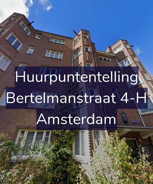 Foto gevel Huurpuntentelling voor Bertelmanstraat 4-H, Amsterdam