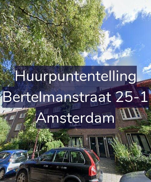 Foto gevel Huurpuntentelling voor Bertelmanstraat 25-1, Amsterdam