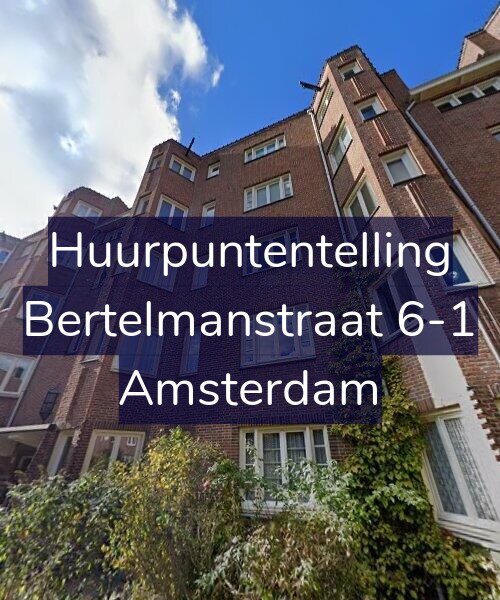 Foto gevel Huurpuntentelling voor Bertelmanstraat 6-1, Amsterdam