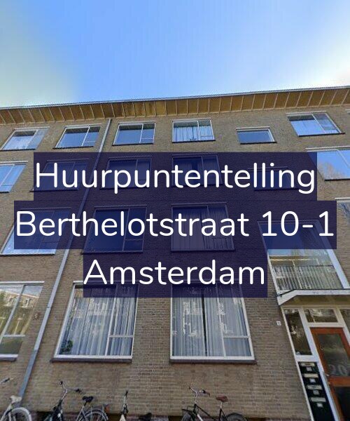 Foto gevel Huurpuntentelling voor Berthelotstraat 10-1, Amsterdam