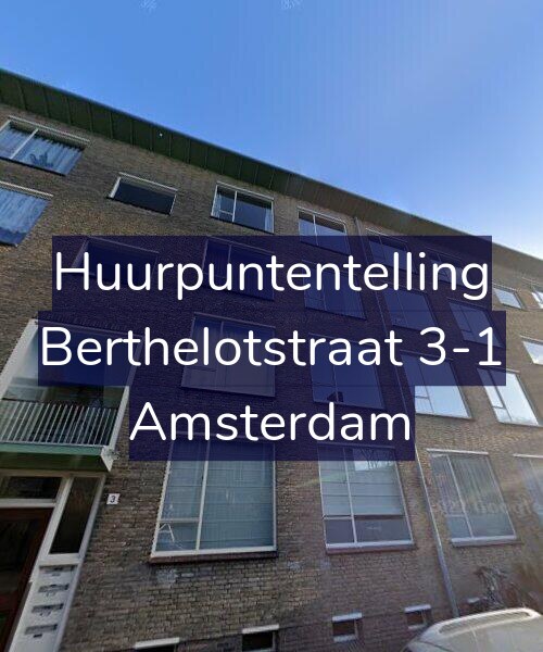 Foto gevel Huurpuntentelling voor Berthelotstraat 3-1, Amsterdam