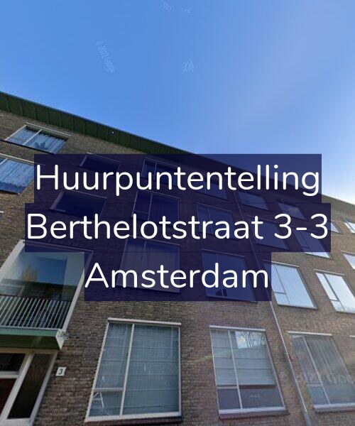 Foto gevel Huurpuntentelling voor Berthelotstraat 3-3, Amsterdam