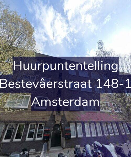 Foto gevel Huurpuntentelling voor Bestevâerstraat 148-1, Amsterdam