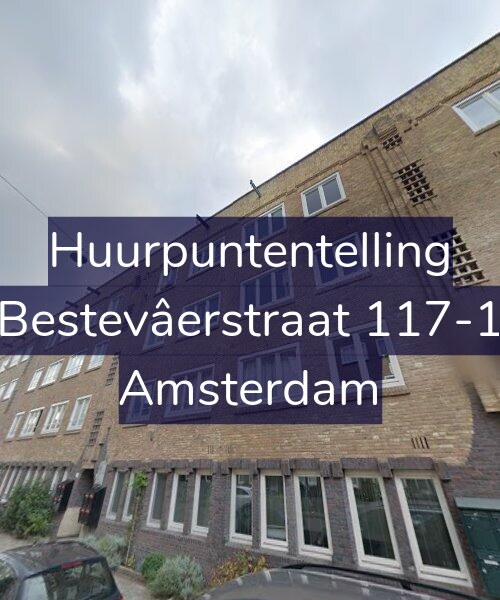Foto gevel Huurpuntentelling voor Bestevâerstraat 117-1, Amsterdam