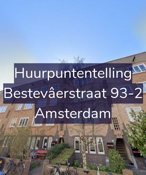 Foto gevel Huurpuntentelling voor Bestevâerstraat 93-2, Amsterdam