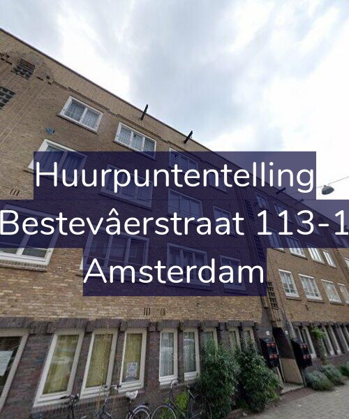 Foto gevel Huurpuntentelling voor Bestevâerstraat 113-1, Amsterdam