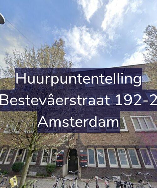 Foto gevel Huurpuntentelling voor Bestevâerstraat 192-2, Amsterdam