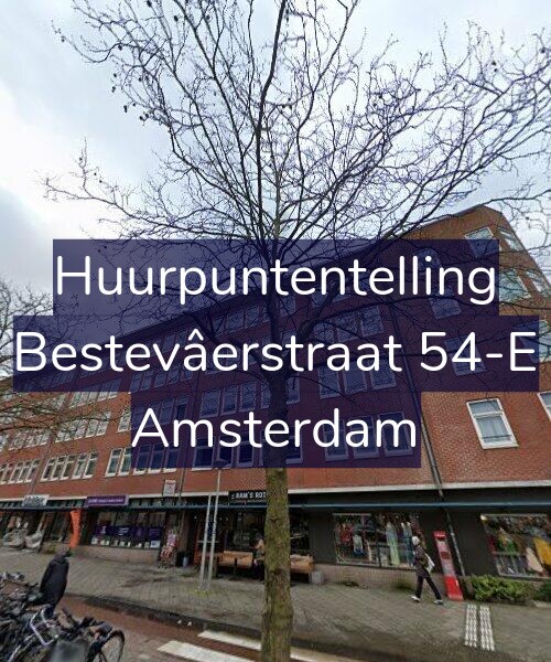 Foto gevel Huurpuntentelling voor Bestevâerstraat 54-E, Amsterdam