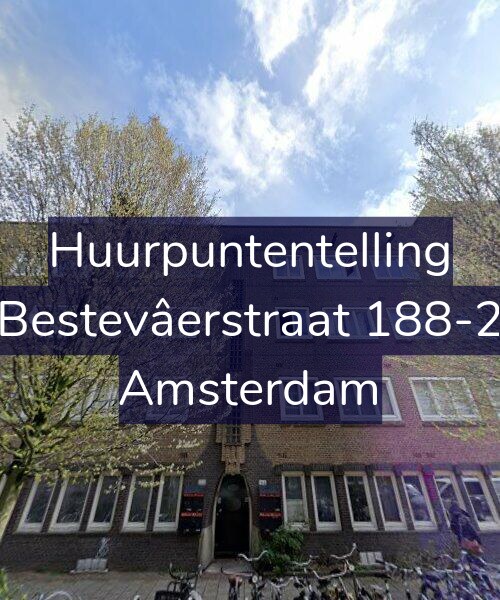 Foto gevel Huurpuntentelling voor Bestevâerstraat 188-2, Amsterdam