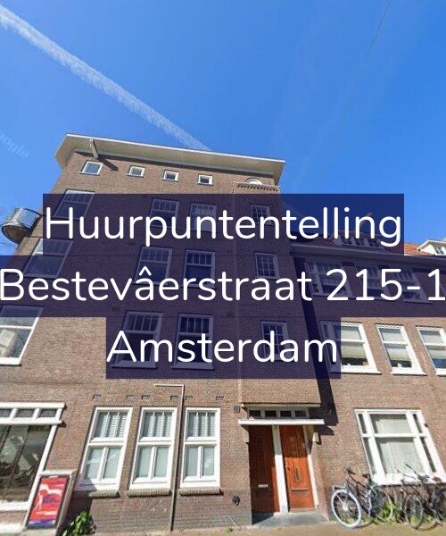 Foto gevel Huurpuntentelling voor Bestevâerstraat 215-1, Amsterdam