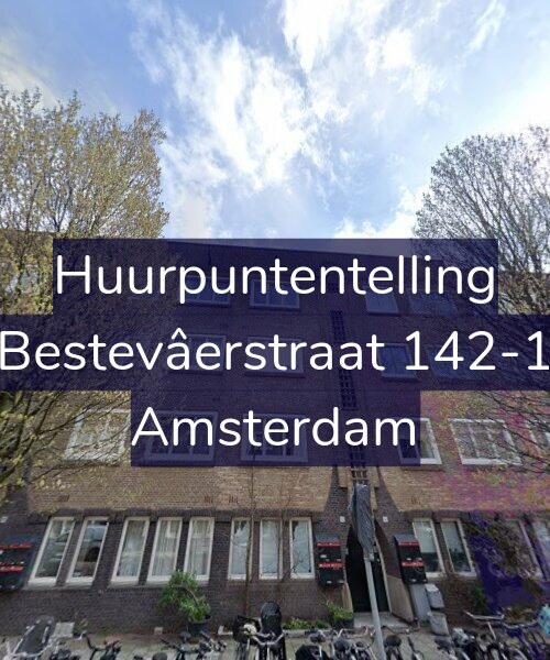Foto gevel Huurpuntentelling voor Bestevâerstraat 142-1, Amsterdam