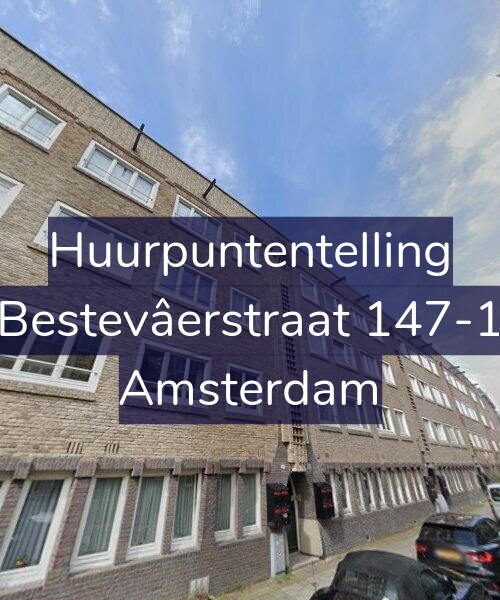 Foto gevel Huurpuntentelling voor Bestevâerstraat 147-1, Amsterdam