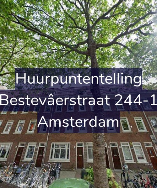 Foto gevel Huurpuntentelling voor Bestevâerstraat 244-1, Amsterdam