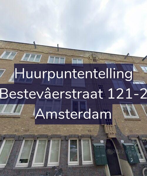 Foto gevel Huurpuntentelling voor Bestevâerstraat 121-2, Amsterdam