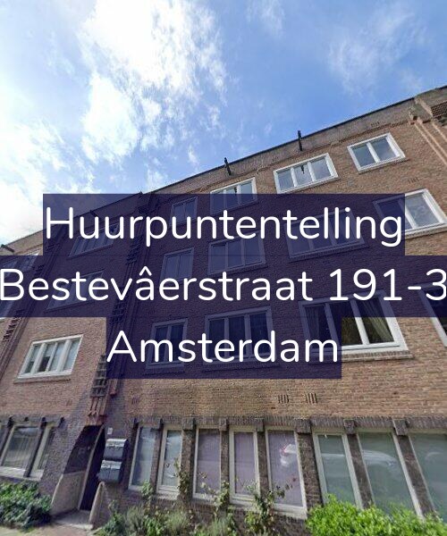 Foto gevel Huurpuntentelling voor Bestevâerstraat 191-3, Amsterdam