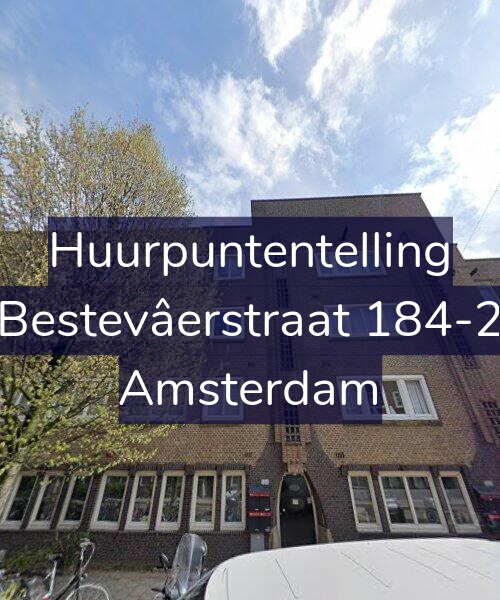 Foto gevel Huurpuntentelling voor Bestevâerstraat 184-2, Amsterdam