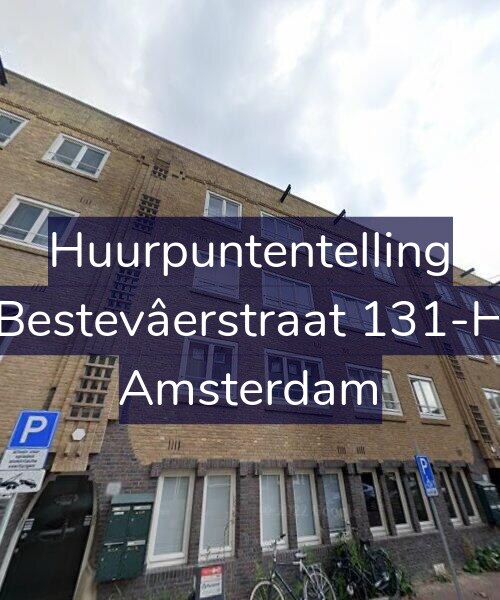 Foto gevel Huurpuntentelling voor Bestevâerstraat 131-H, Amsterdam