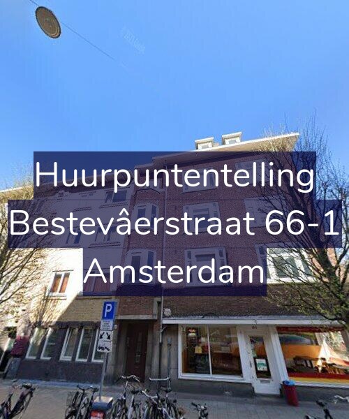 Foto gevel Huurpuntentelling voor Bestevâerstraat 66-1, Amsterdam