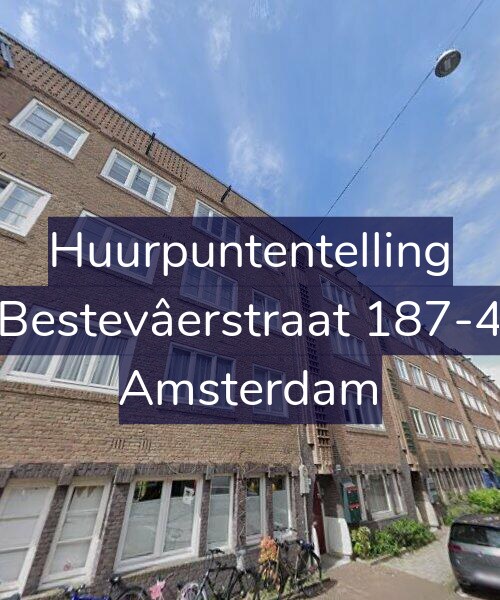 Foto gevel Huurpuntentelling voor Bestevâerstraat 187-4, Amsterdam