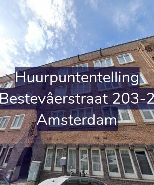 Foto gevel Huurpuntentelling voor Bestevâerstraat 203-2, Amsterdam