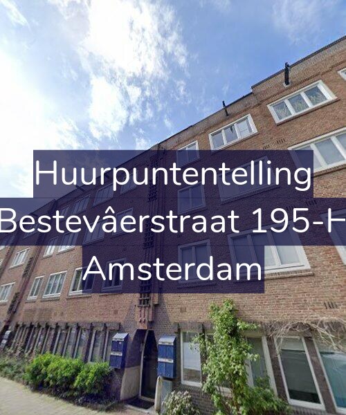 Foto gevel Huurpuntentelling voor Bestevâerstraat 195-H, Amsterdam