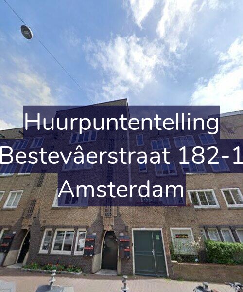Foto gevel Huurpuntentelling voor Bestevâerstraat 182-1, Amsterdam