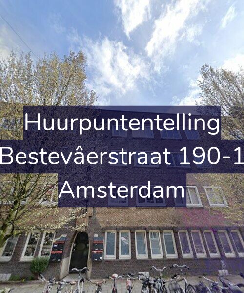 Foto gevel Huurpuntentelling voor Bestevâerstraat 190-1, Amsterdam