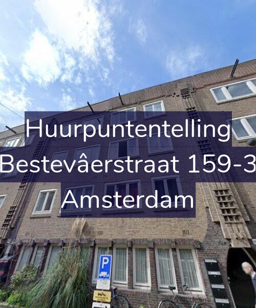 Foto gevel Huurpuntentelling voor Bestevâerstraat 159-3, Amsterdam