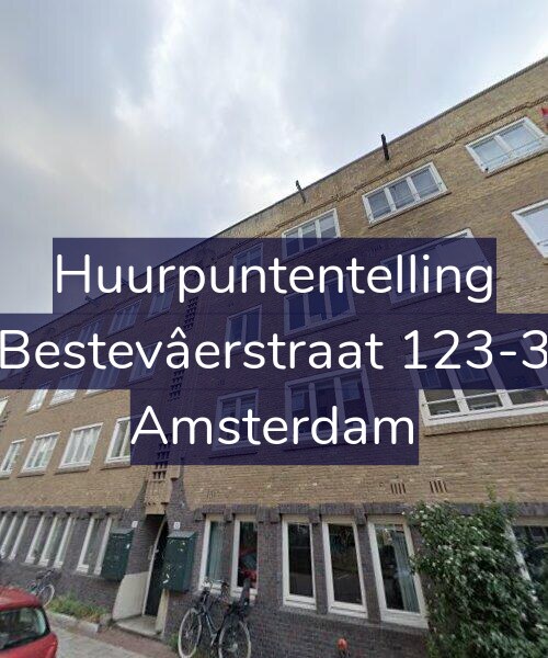 Foto gevel Huurpuntentelling voor Bestevâerstraat 123-3, Amsterdam