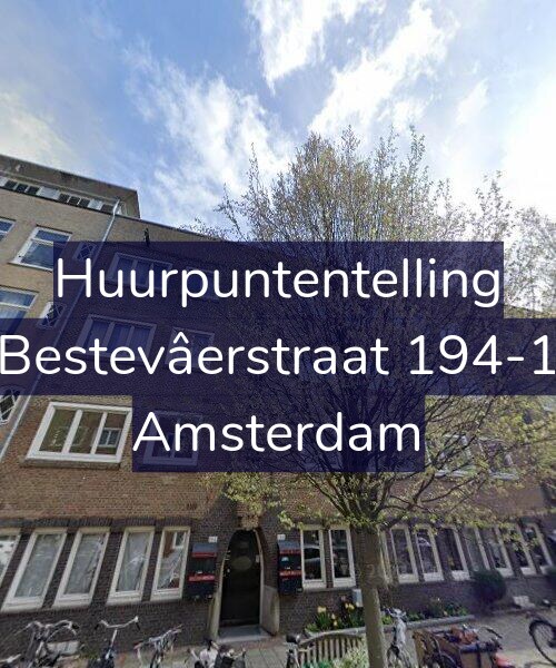 Foto gevel Huurpuntentelling voor Bestevâerstraat 194-1, Amsterdam