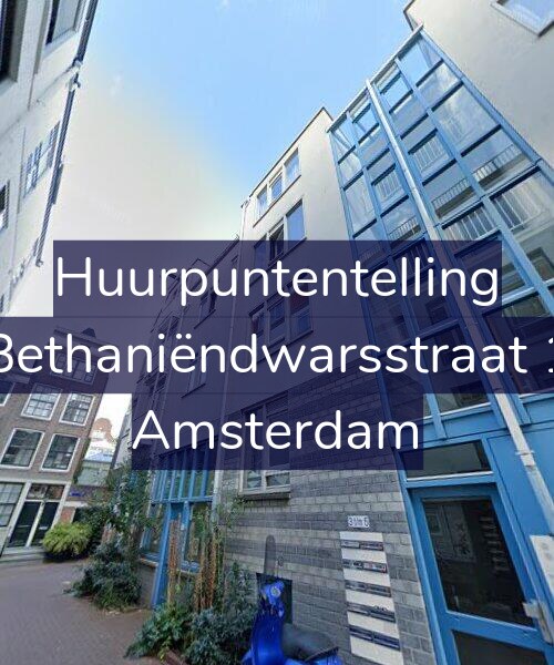 Foto gevel Huurpuntentelling voor Bethaniëndwarsstraat 1, Amsterdam