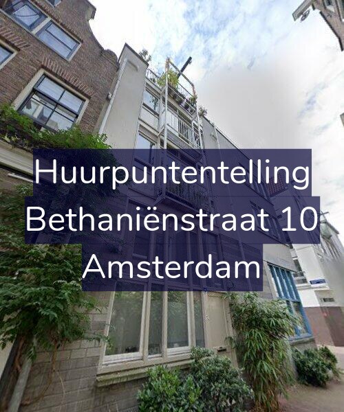 Foto gevel Huurpuntentelling voor Bethaniënstraat 10, Amsterdam