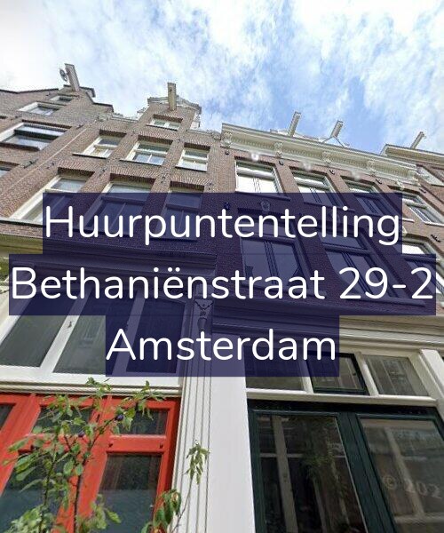Foto gevel Huurpuntentelling voor Bethaniënstraat 29-2, Amsterdam