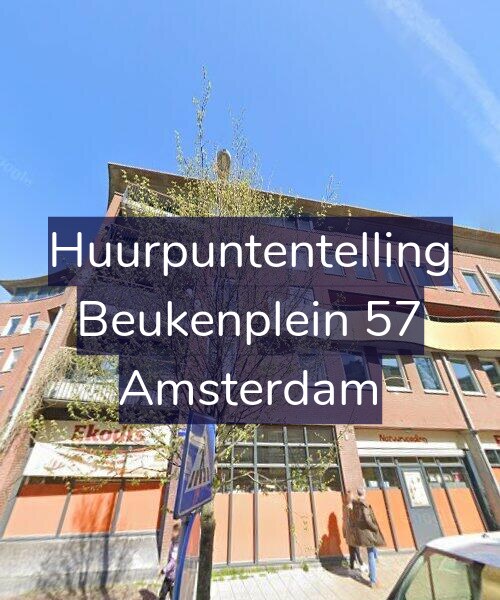Foto gevel Huurpuntentelling voor Beukenplein 57, Amsterdam