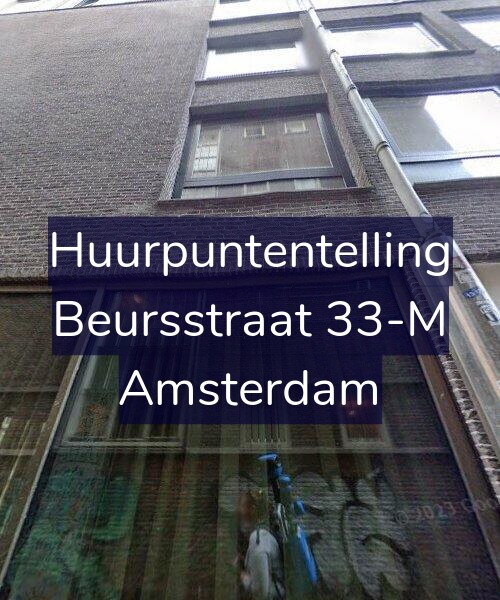 Foto gevel Huurpuntentelling voor Beursstraat 33-M, Amsterdam