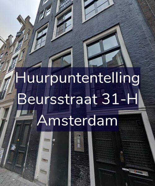 Foto gevel Huurpuntentelling voor Beursstraat 31-H, Amsterdam