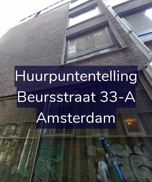 Foto gevel Huurpuntentelling voor Beursstraat 33-A, Amsterdam