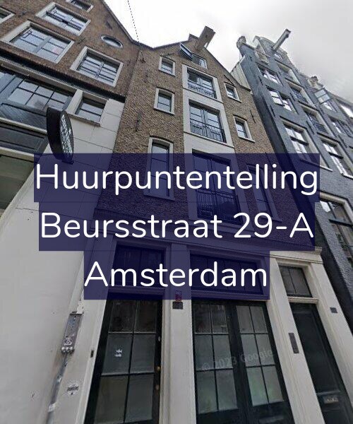 Foto gevel Huurpuntentelling voor Beursstraat 29-A, Amsterdam