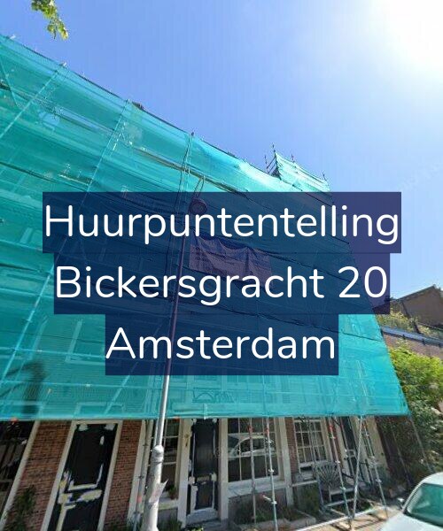 Foto gevel Huurpuntentelling voor Bickersgracht 20, Amsterdam