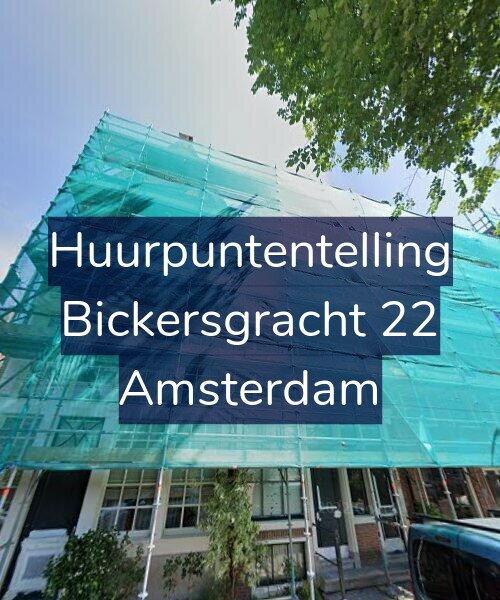 Foto gevel Huurpuntentelling voor Bickersgracht 22, Amsterdam