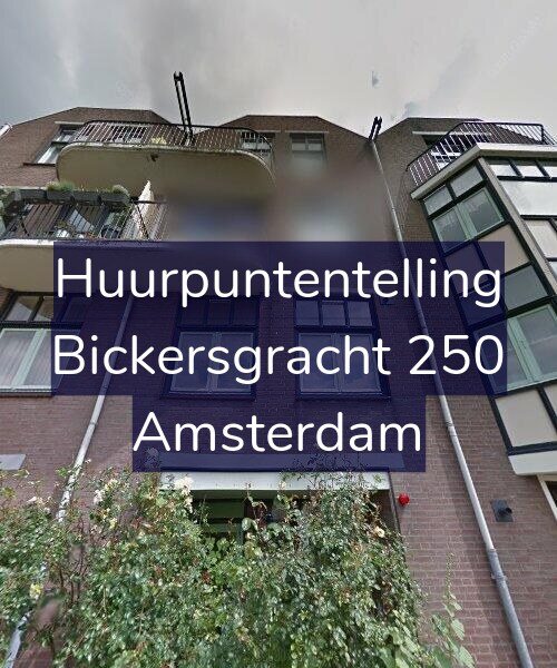 Foto gevel Huurpuntentelling voor Bickersgracht 250, Amsterdam