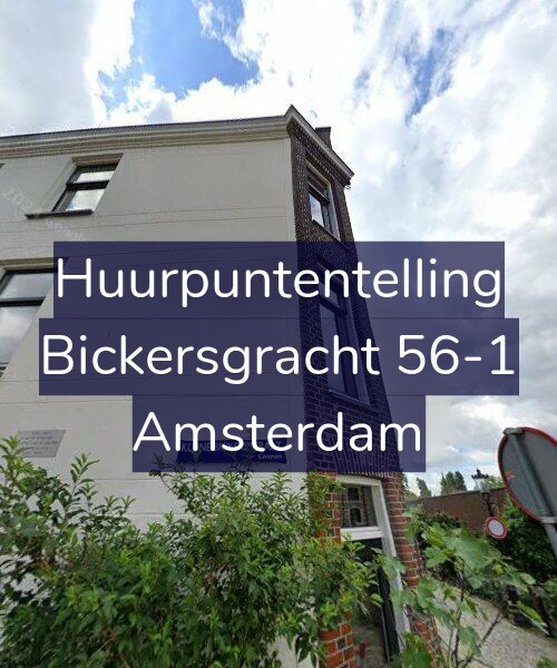 Foto gevel Huurpuntentelling voor Bickersgracht 56-1, Amsterdam