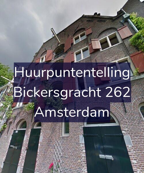 Foto gevel Huurpuntentelling voor Bickersgracht 262, Amsterdam