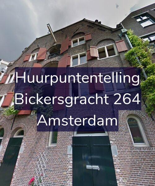 Foto gevel Huurpuntentelling voor Bickersgracht 264, Amsterdam