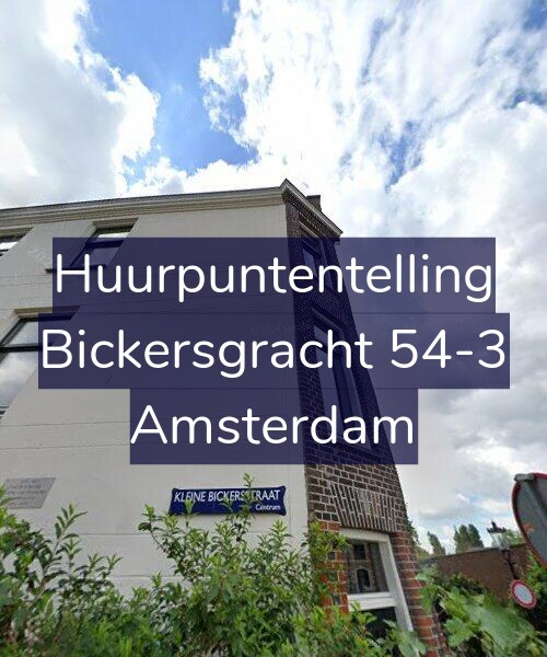 Foto gevel Huurpuntentelling voor Bickersgracht 54-3, Amsterdam