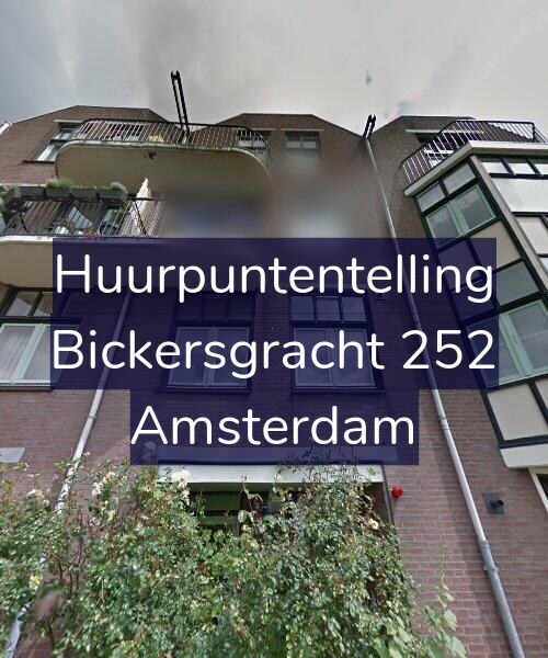 Foto gevel Huurpuntentelling voor Bickersgracht 252, Amsterdam