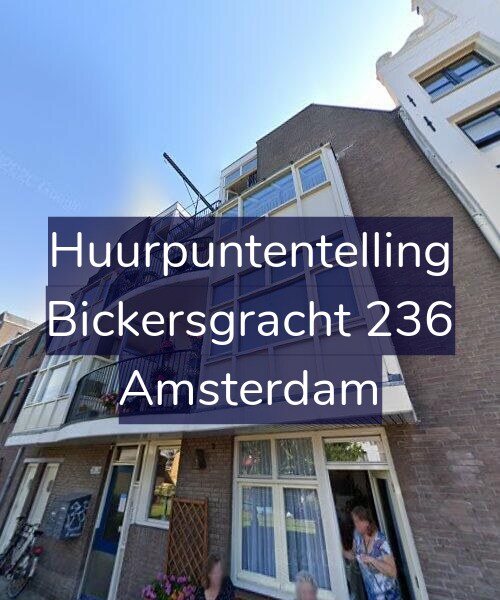 Foto gevel Huurpuntentelling voor Bickersgracht 236, Amsterdam